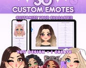 Custom Emotes 50 Pack | Twitch Custom Emotes | Custom Emote Pack | Hand Drawn Emotes | Discord Emotes | Streamer Emotes