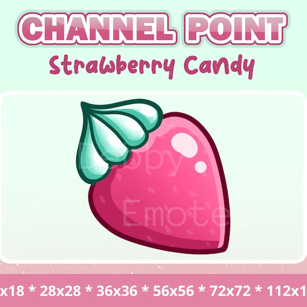 Delicious Strawberry Candy Channel Points: Level up your Twitch Experience!