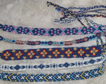 Handmade Cotton Friendship Bracelet: Woven Boho Armband