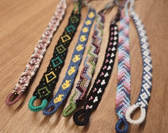 Handmade Woven Cotton Friendship Bracelet: Boho Handmade Jewelry
