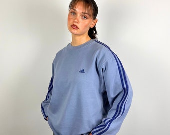 Vintage 90er Jahre Adidas Sweatshirt in Blau