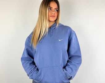 Vintage Early 00s Baby Blue Nike Hoodie