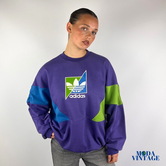 Colour block adidas sweatshirt hot sale