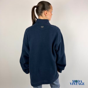 Felpa con zip a un quarto Y2K Navy Columbia immagine 7