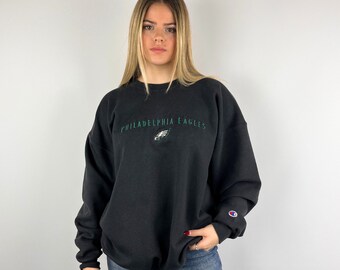 Vintage Black Champion Philadelphia Eagles Sweatshirt