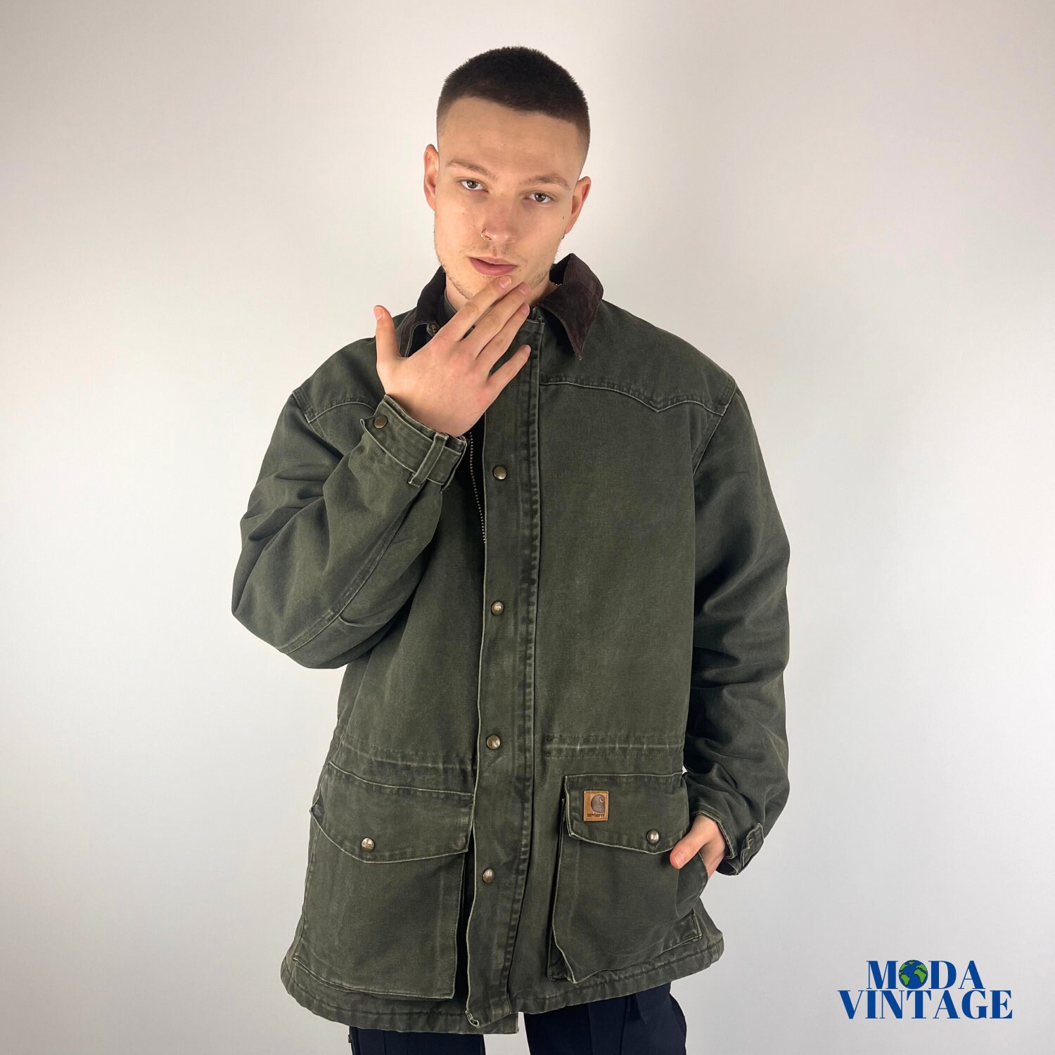 ー品販売  希少 】carhartt mos C52 裏地ブランケット カバーオール ジャケット・アウター