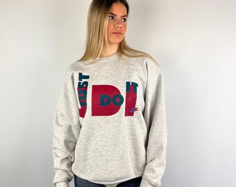 Vintage 90s Grey Nike Just Do It Sweatshirt