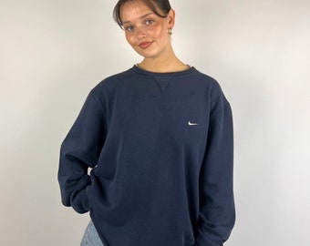 Vintage Nike Sweatshirt in Marineblau aus den frühen 2000ern