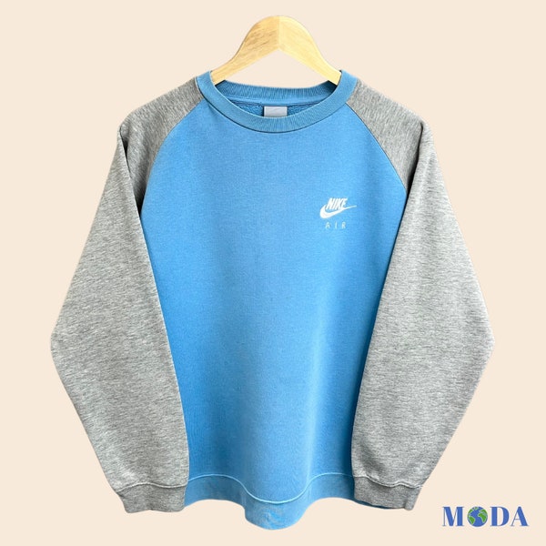 Sudadera Nike Air azul y gris