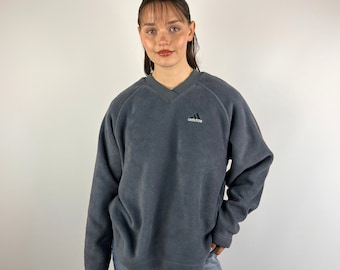 Vintage 90s Fluffy Grey Adidas Fleece