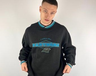 Vintage Black Starter Carolina Panthers Sweatshirt