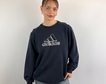 Vintage Y2K Navy Adidas Sweatshirt