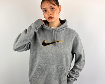 Vintage Y2K Grey Nike Hoodie