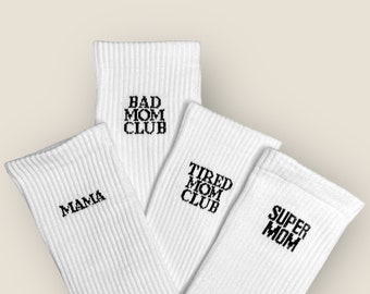 Mama Socken - Statement Socken in verschiedene Varianten - Partnerlook Socken - 100% Baumwolle