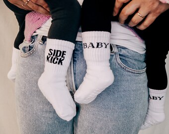 Baby / Kleinkind Socken in verschiedenen Varianten - Statment Socken im Partnerlook für die Familie - 100% Baumwolle