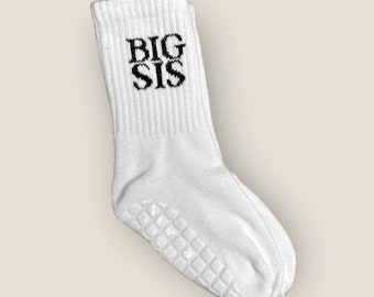 BIG SIS - chaussettes pour bébé/enfant en bas âge - chaussettes de déclaration look partenaire en look partenaire - 100% coton