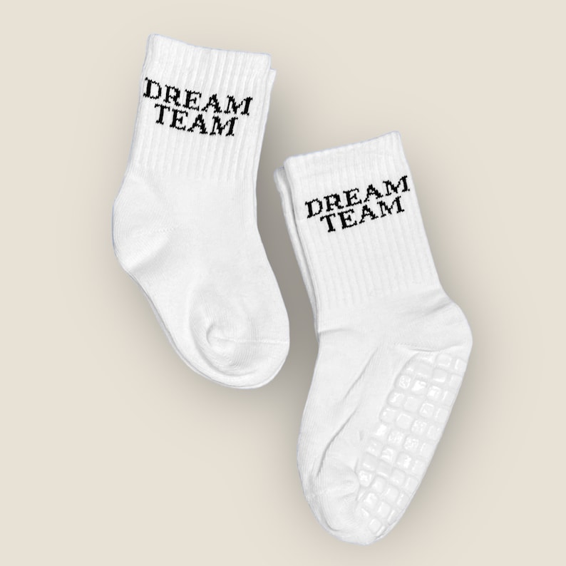 DREAM TEAM Statmentsocken für die ganze Familie Partnerlook Socken Geschenk Idee 100% Baumwolle Bild 4