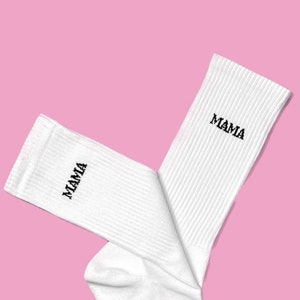 MAMA - Mama socks, partner look socks for the family - 100% cotton - statement socks, gift ideas