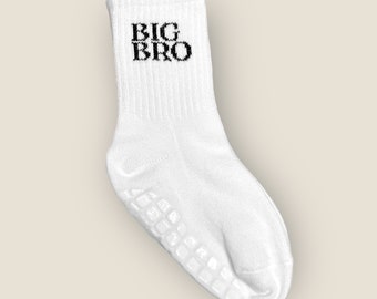 BIG BRO - Chaussettes pour bébé/enfant en bas âge - Chaussettes tendance au look partenaire - 100 % coton