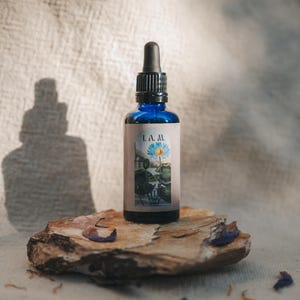 Blauwe lotuselixer – biologische Nymphaea Caerulea-tinctuur voor ontspanning, lucide dromen, meditatie en spirituele rituelen