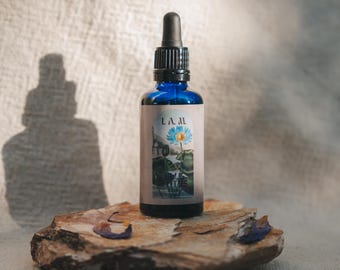 Blauwe lotuselixer – tintura biológica de Nymphaea Caerulea para ontspanning, lucide dromen, meditación y rituales espirituales