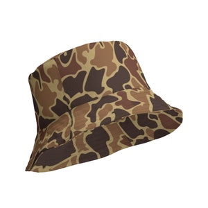 Camo Fishing Hat Reversible In Real Hunter Camo