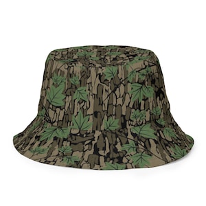 Camo Fishing Hat Reversible Mossy Oak TreBark OG