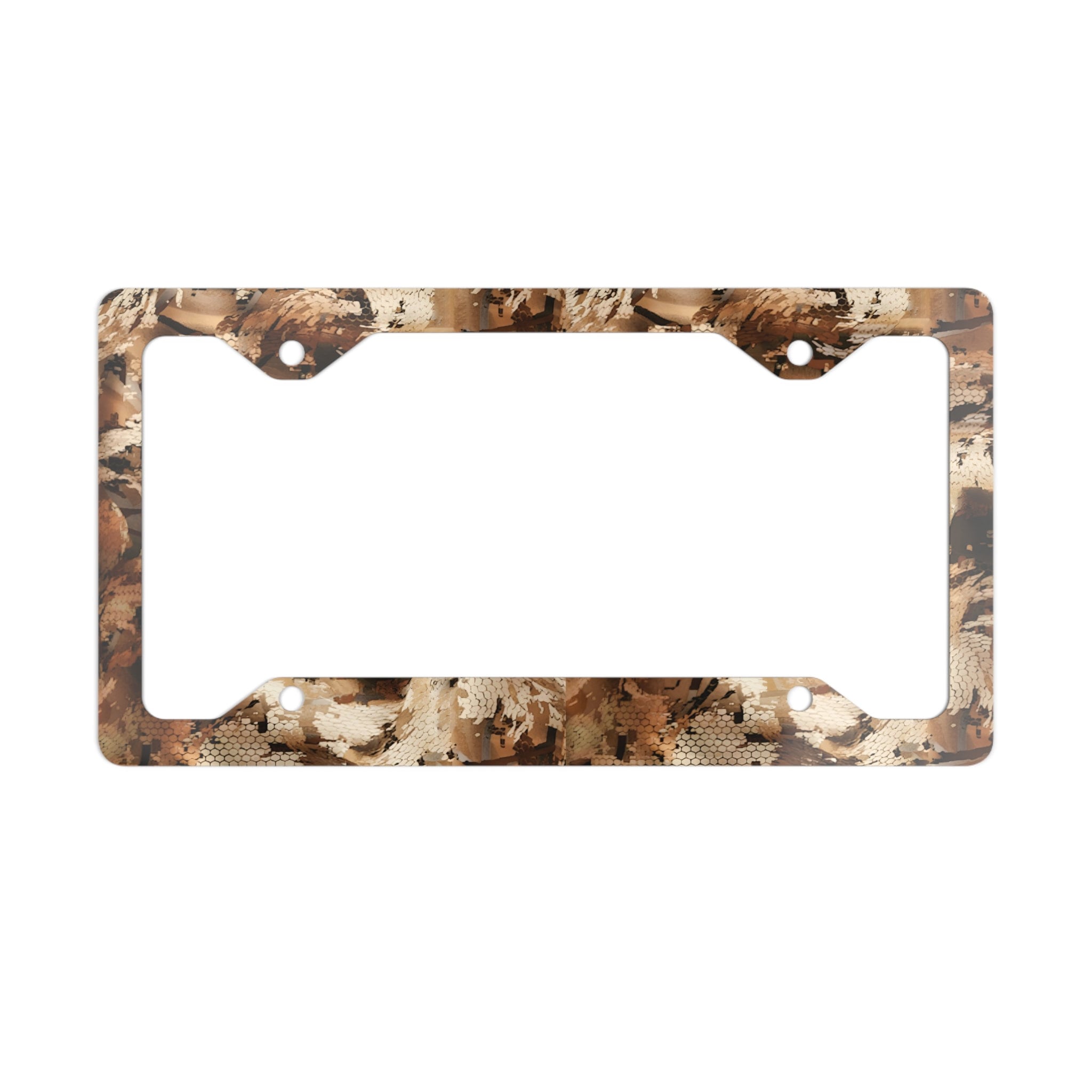 Camo Metal License Plate Frame In Sitka Optifade Marsh