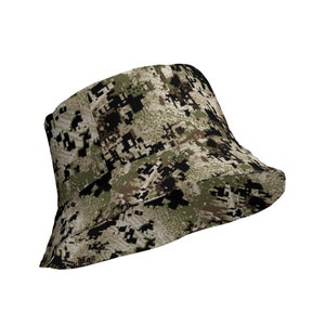 Reversible Camo Hunting And Fishing Bucket Cap Hat