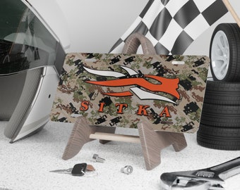 New Design - Camo Vanity Truck Tag Plate