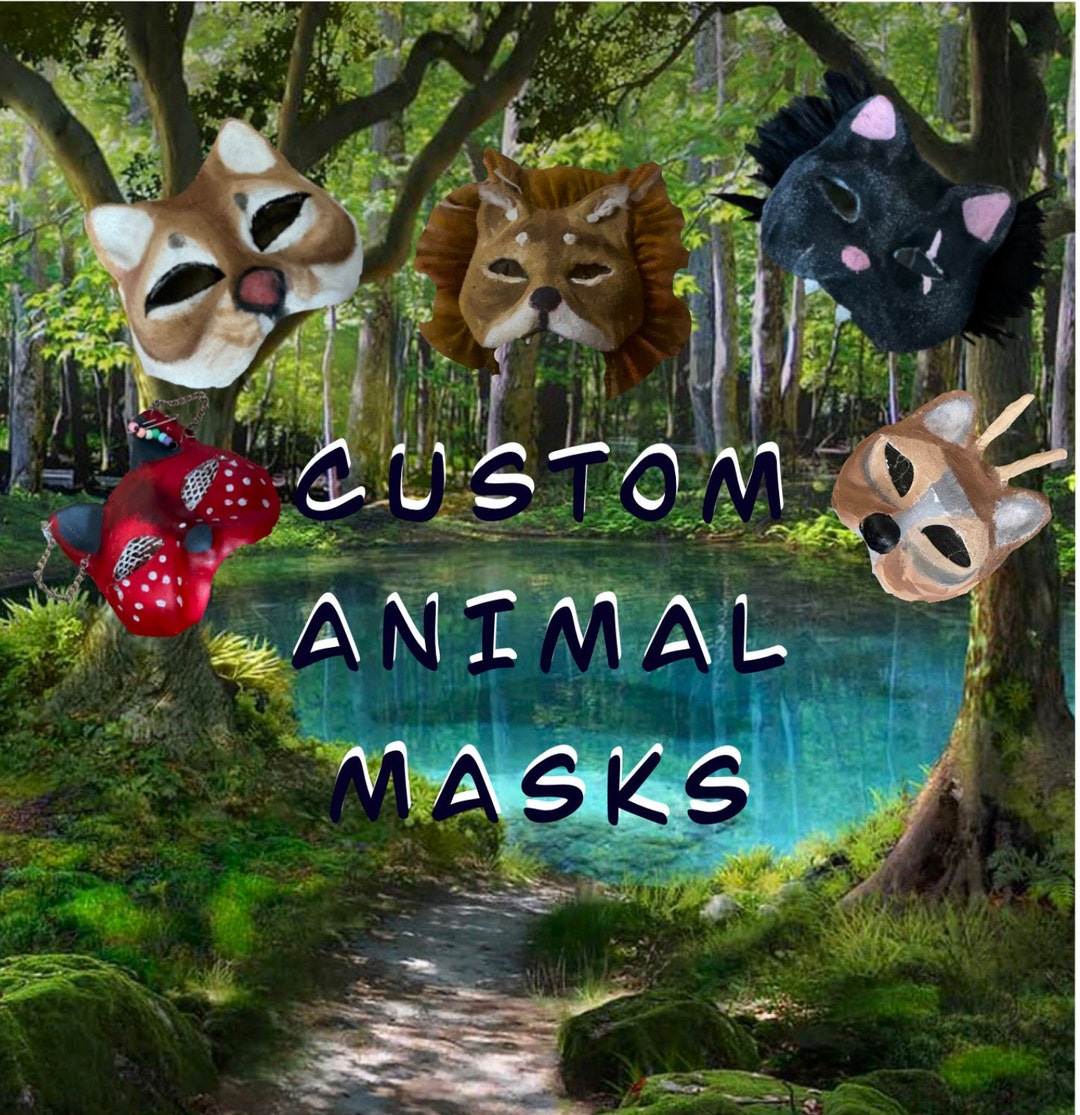 Custom Animal Masks Etsy UK