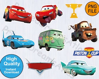 Paquetes de pegatinas de Disney Cars: pegatinas de McQueen Cars, pegatinas para niños, recuerdos de fiesta con temática de coches, suministros para scrapbooking, suministros para fiestas de cumpleaños,