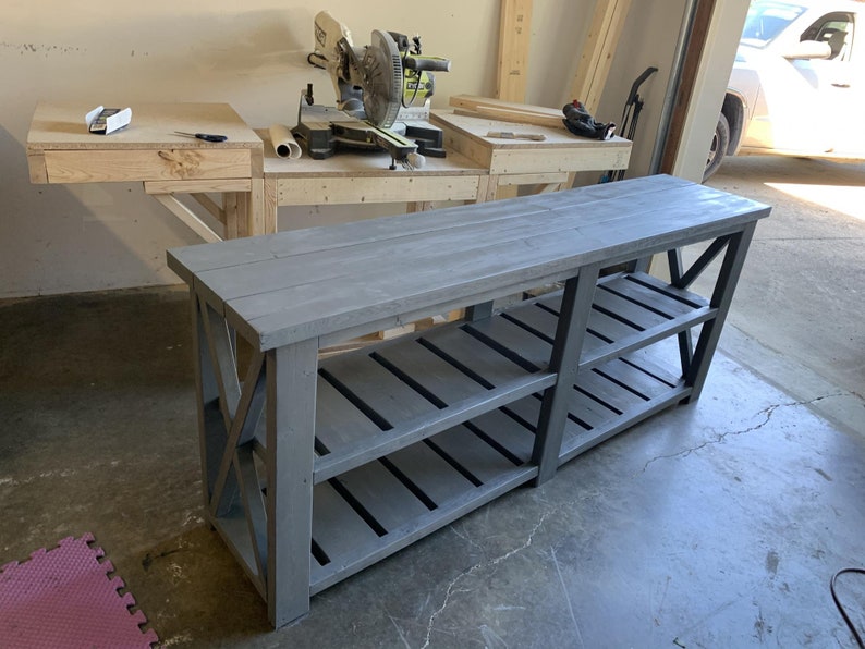 Farmhouse Console Plans DIY TV Console Plans TV Stand Plans Etsy