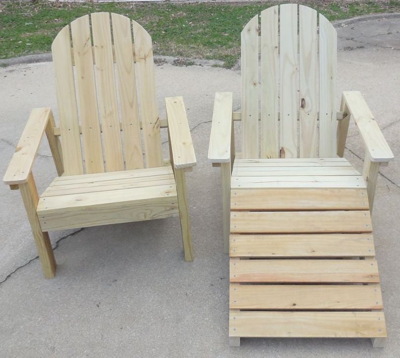 Simple Modern Adirondack Chair Plans, Wood Chair Plans, Garden Chair