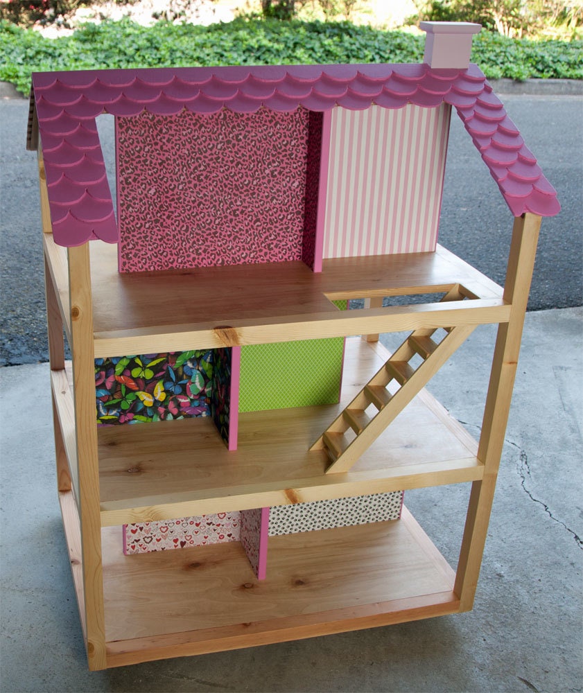 DIY Toy House Plans, Gift for Girl, Handmade Doll House PDF Download
