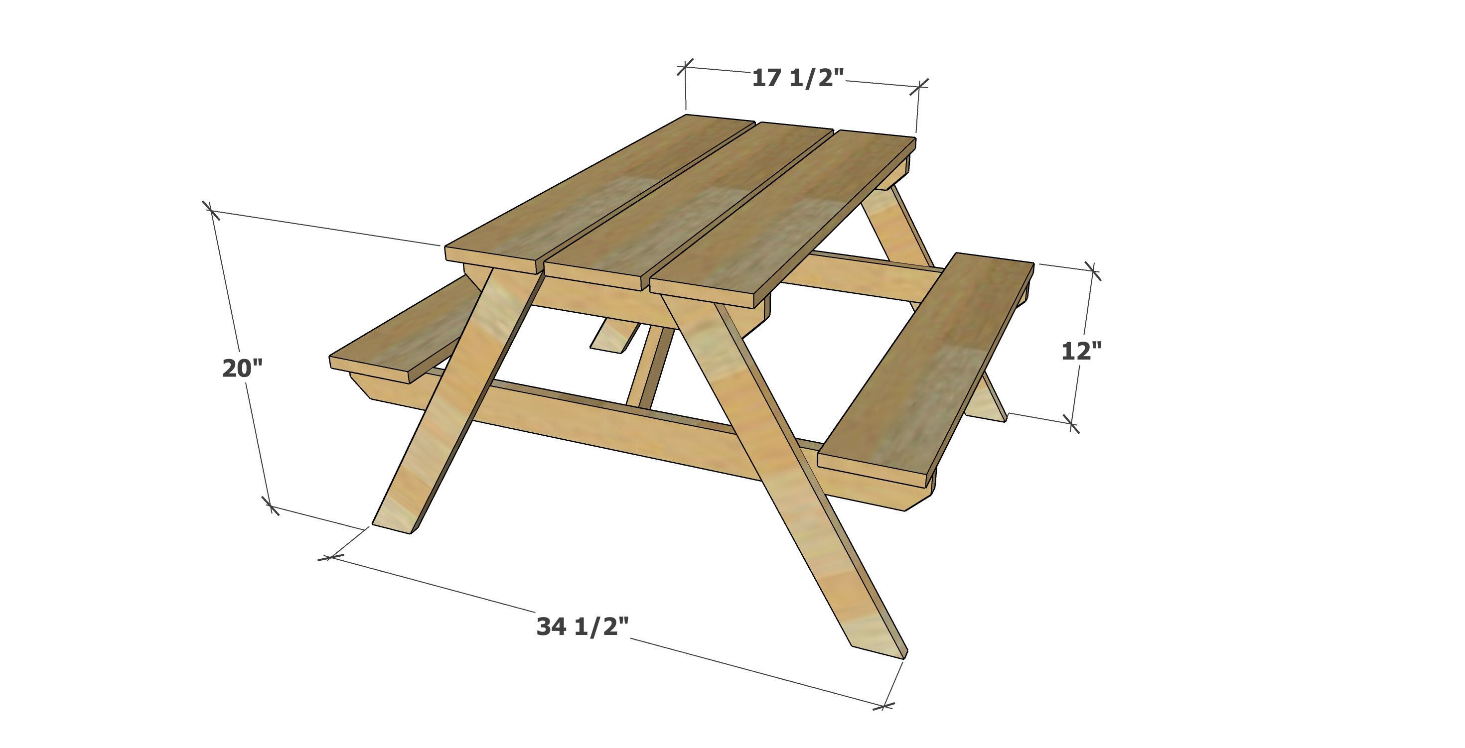 Kids Picnic Table Plans, Cheap Baby Picnic Table, Kids Garden Table