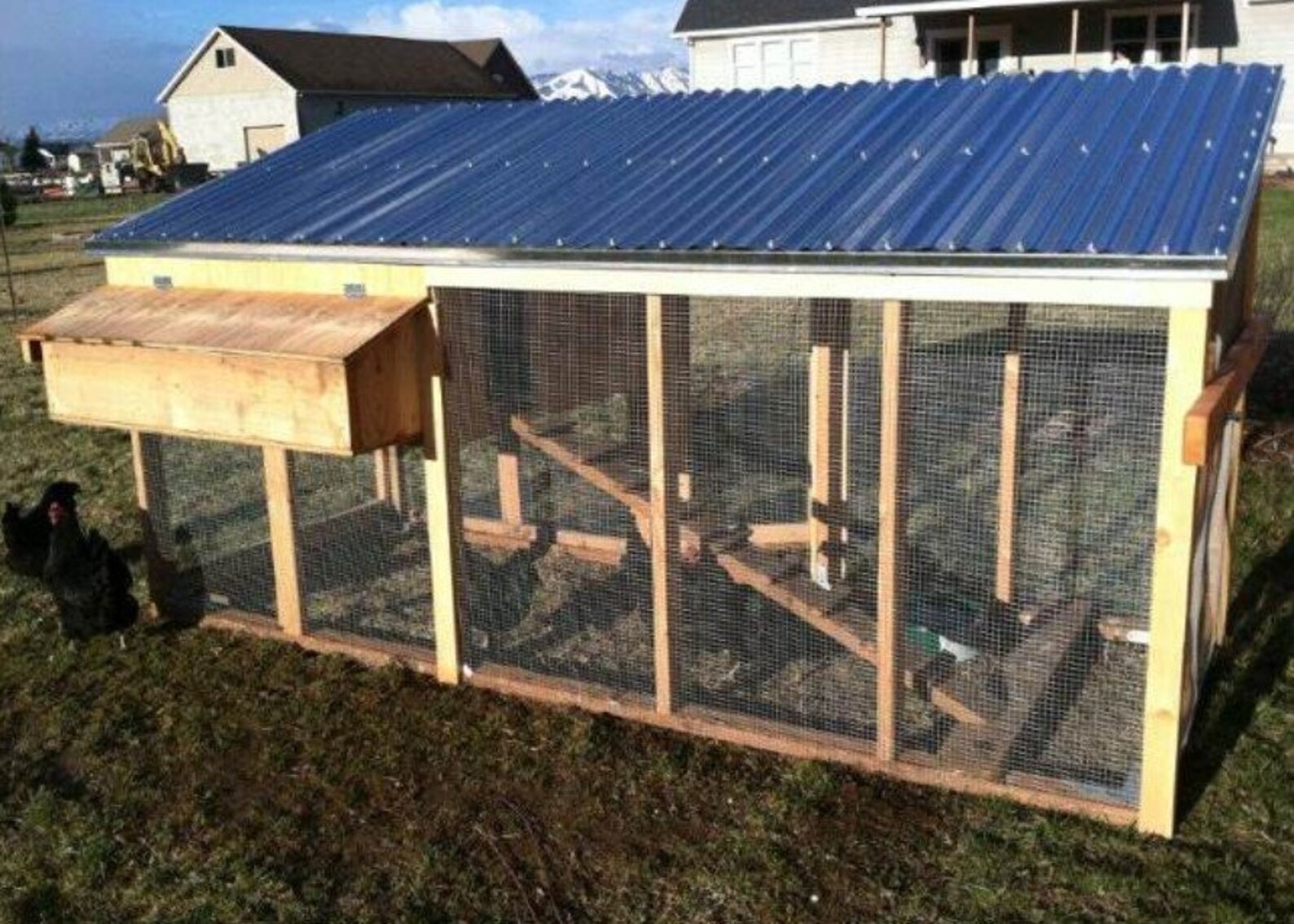 Mobile Chicken Coop Easy Build Plan PDF Chicken Run Plan Etsy