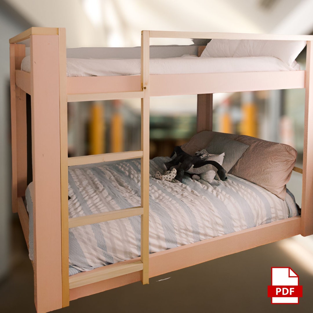 DIY Montessori Bunk Bed Plans Kids Room Bed Plans Wooden - Etsy