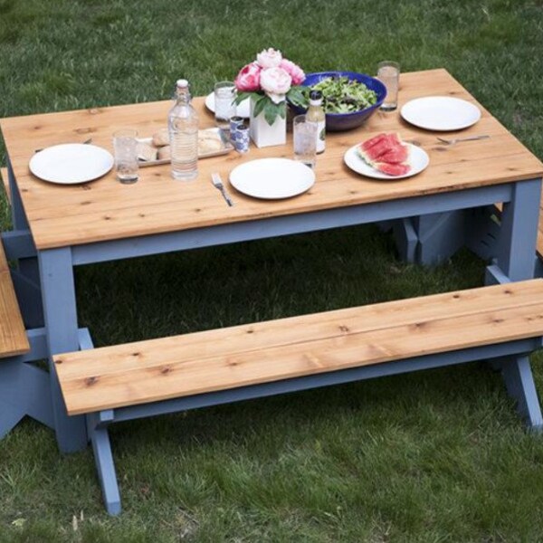 Modern Picnic Table Etsy