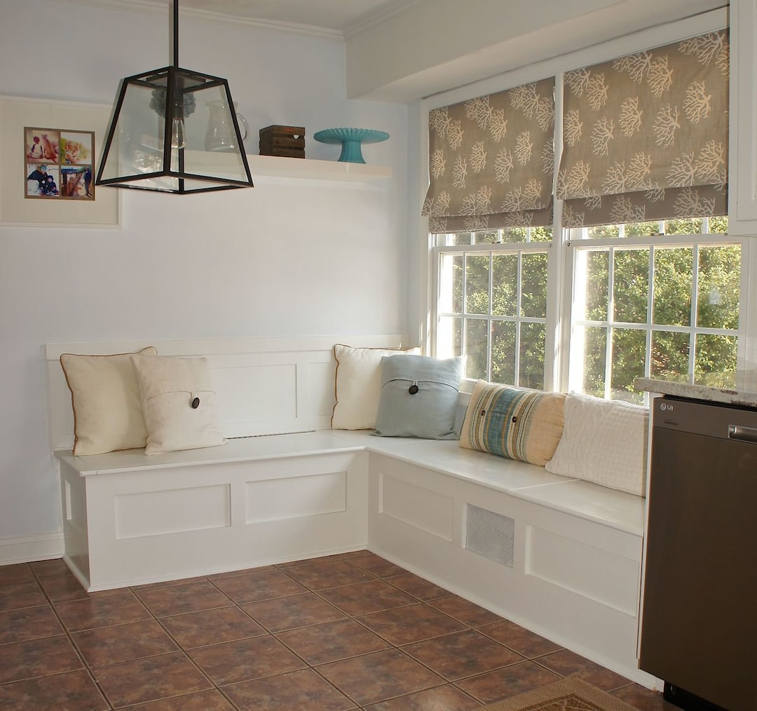 DIY Corner Banquette Bench With Flip up Storage Plans, Indoor Bench