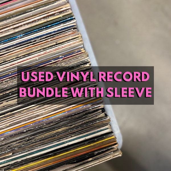 Gebruikte records, knutselmateriaal, beschadigde vinyl, DIY hoes, knutsel sleeve, goedkope platen pakket, craft hoezen, interieur versiering