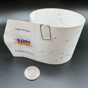 Music Strip for 30-note Grand Illusions Music Box - &quot;Happy Birthday&quot;