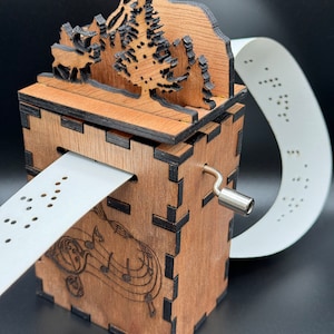 15-Note Player-Style Hand-Crank Music Box