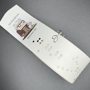 Married Life Music Strip for our 15-note music box