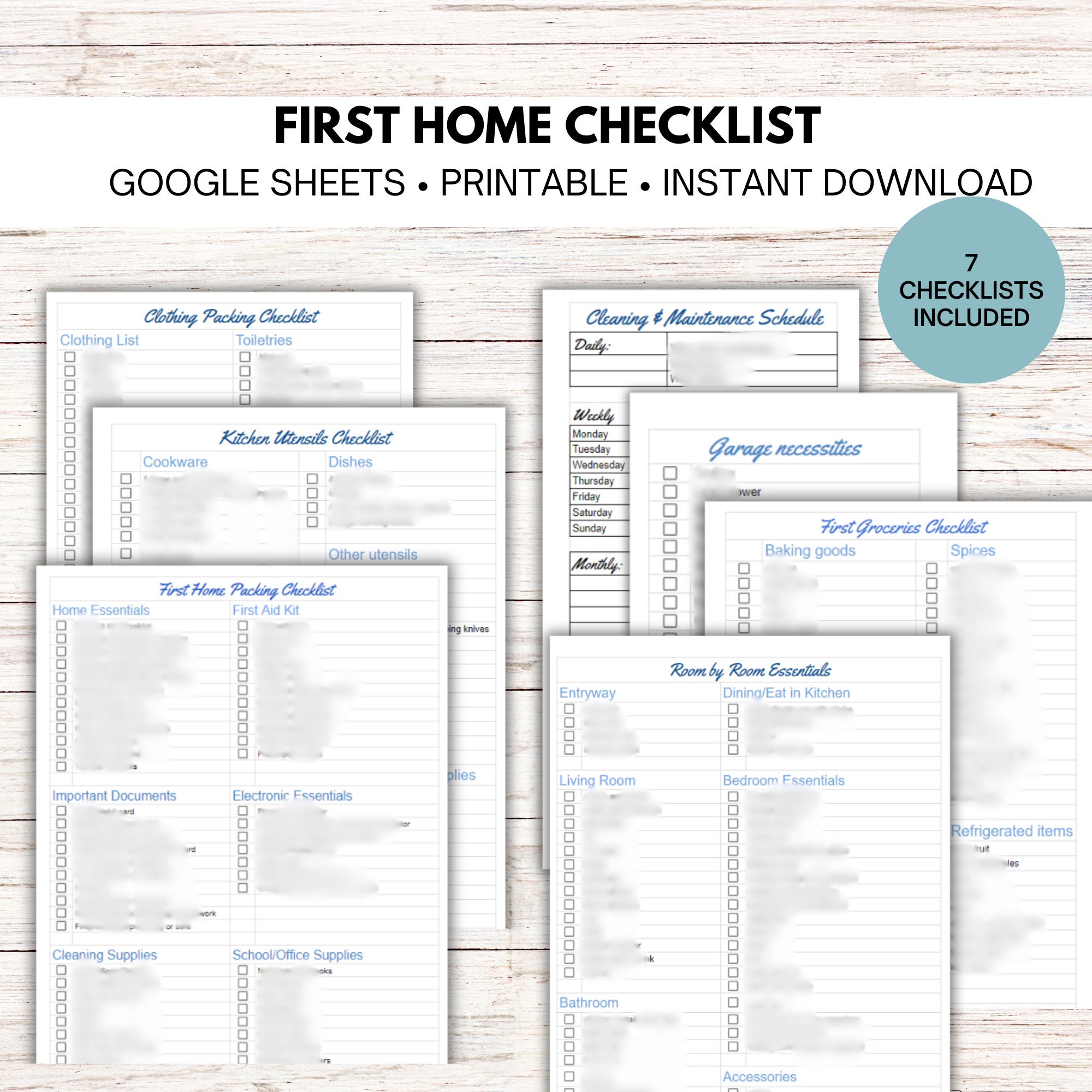 First House Checklist.pdf First Home Checklist, Packing Planner, New House to Do List, Printable ...
