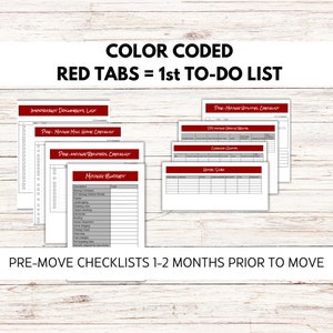 Moving Checklist Planner, Printable Google Sheets, Moving To-Do List image 4