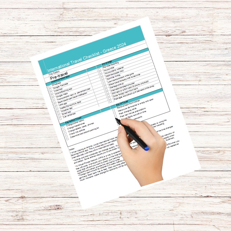 Editable International Packing List Template, MS Excel, Printable