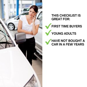 Buying a used car checklist, auto dealer, printable budget tracker and planner image 7