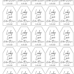 Porte-cartes à gratter Lucky in Love - Cadeau de mariage numérique - personnalisé et imprimable