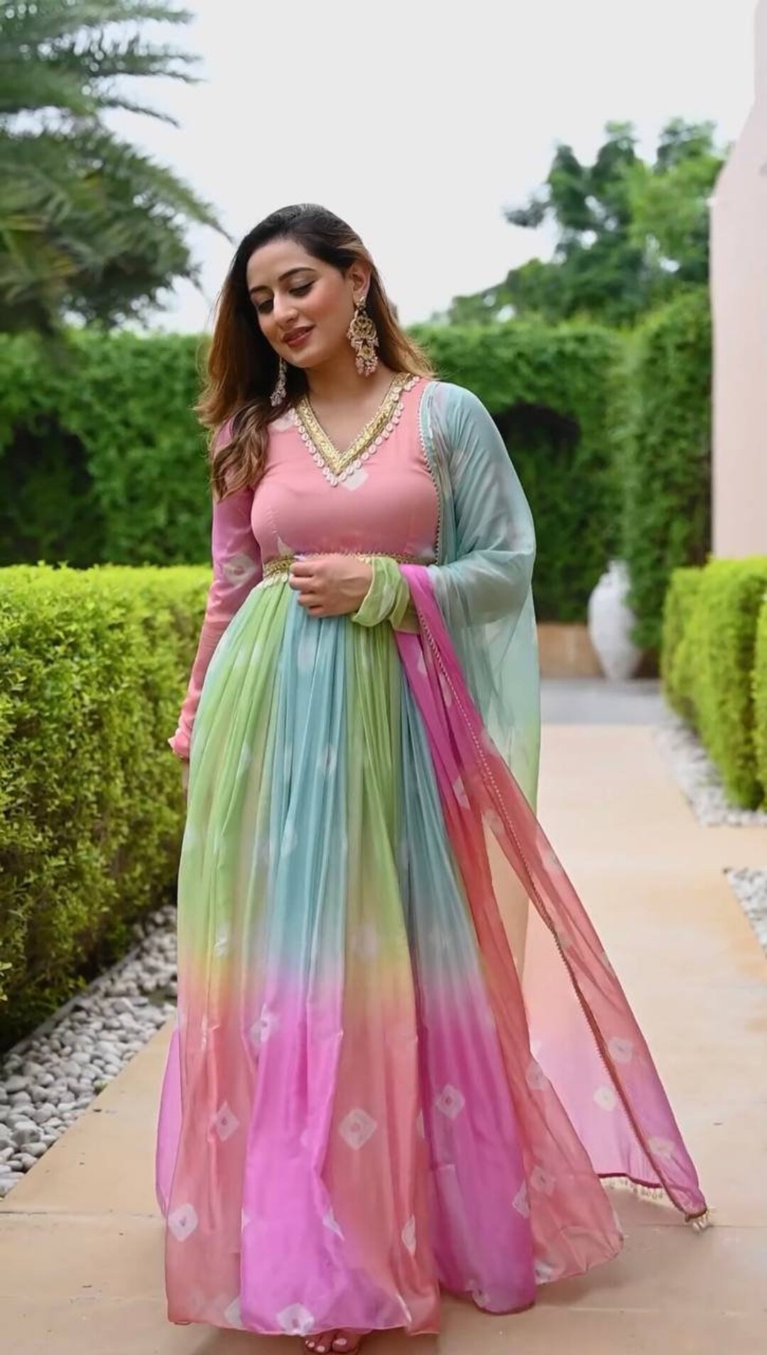 Colourful anarkali shop